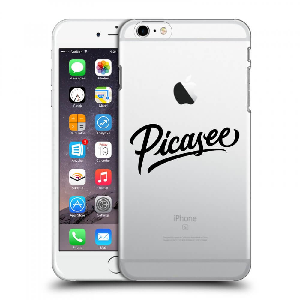 Picasee διαφανής θήκη σιλικόνης Apple iPhone 6 Plus/6S Plus - Picasee - old logo - black