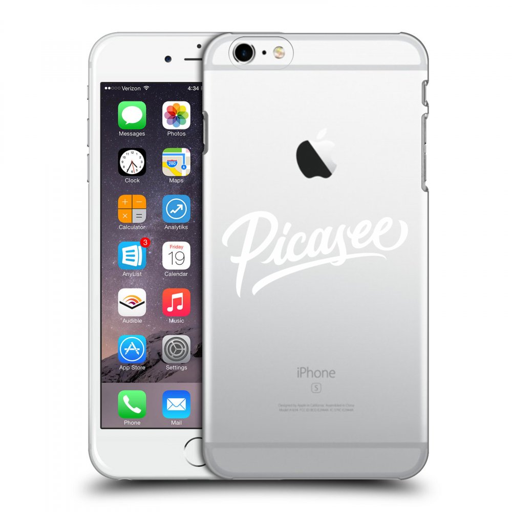 Picasee διαφανής θήκη σιλικόνης Apple iPhone 6 Plus/6S Plus - Picasee - old logo - white