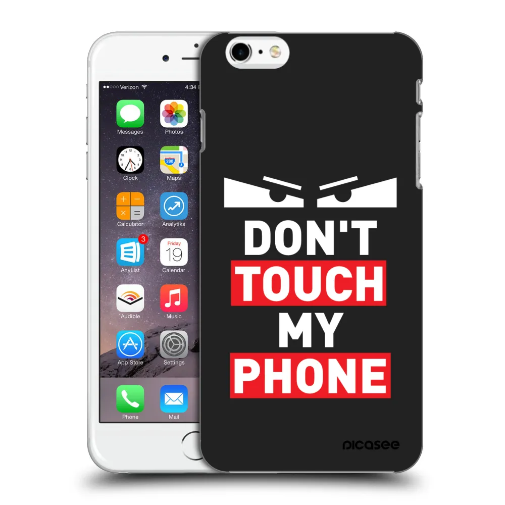 Picasee Μαύρη θήκη σιλικόνης για Apple iPhone 6 Plus/6S Plus - Shadow Eye - Transparent