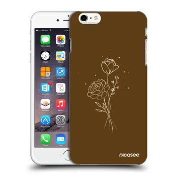 Θήκη για Apple iPhone 6 Plus/6S Plus - Brown flowers