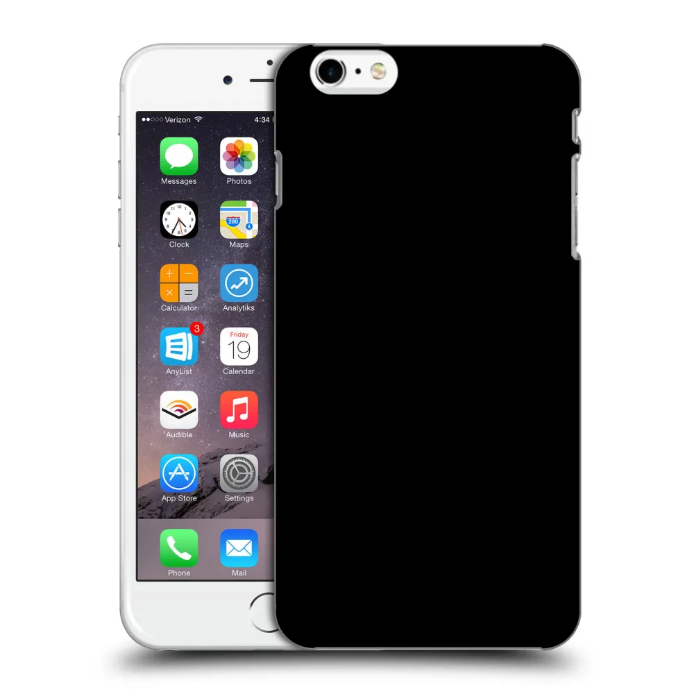 Picasee Μαύρη θήκη σιλικόνης για Apple iPhone 6 Plus/6S Plus - Picasee - new logo - black