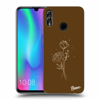 Θήκη για Honor 10 Lite - Brown flowers