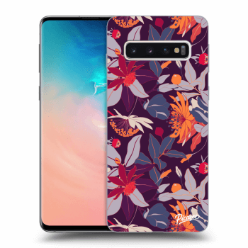 Θήκη για Samsung Galaxy S10 G973 - Purple Leaf