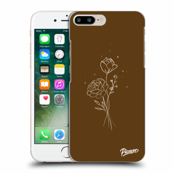 Θήκη για Apple iPhone 8 Plus - Brown flowers