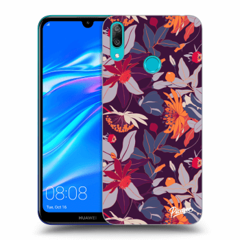 Θήκη για Huawei Y7 2019 - Purple Leaf