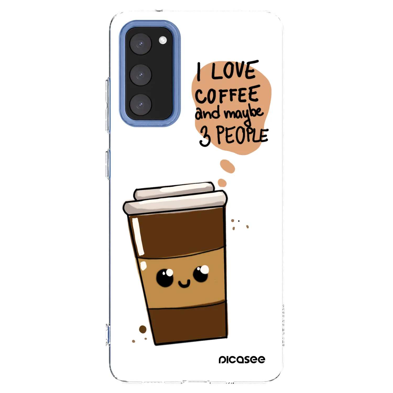 Picasee διαφανής θήκη σιλικόνης Samsung Galaxy S20 FE - Cute coffee
