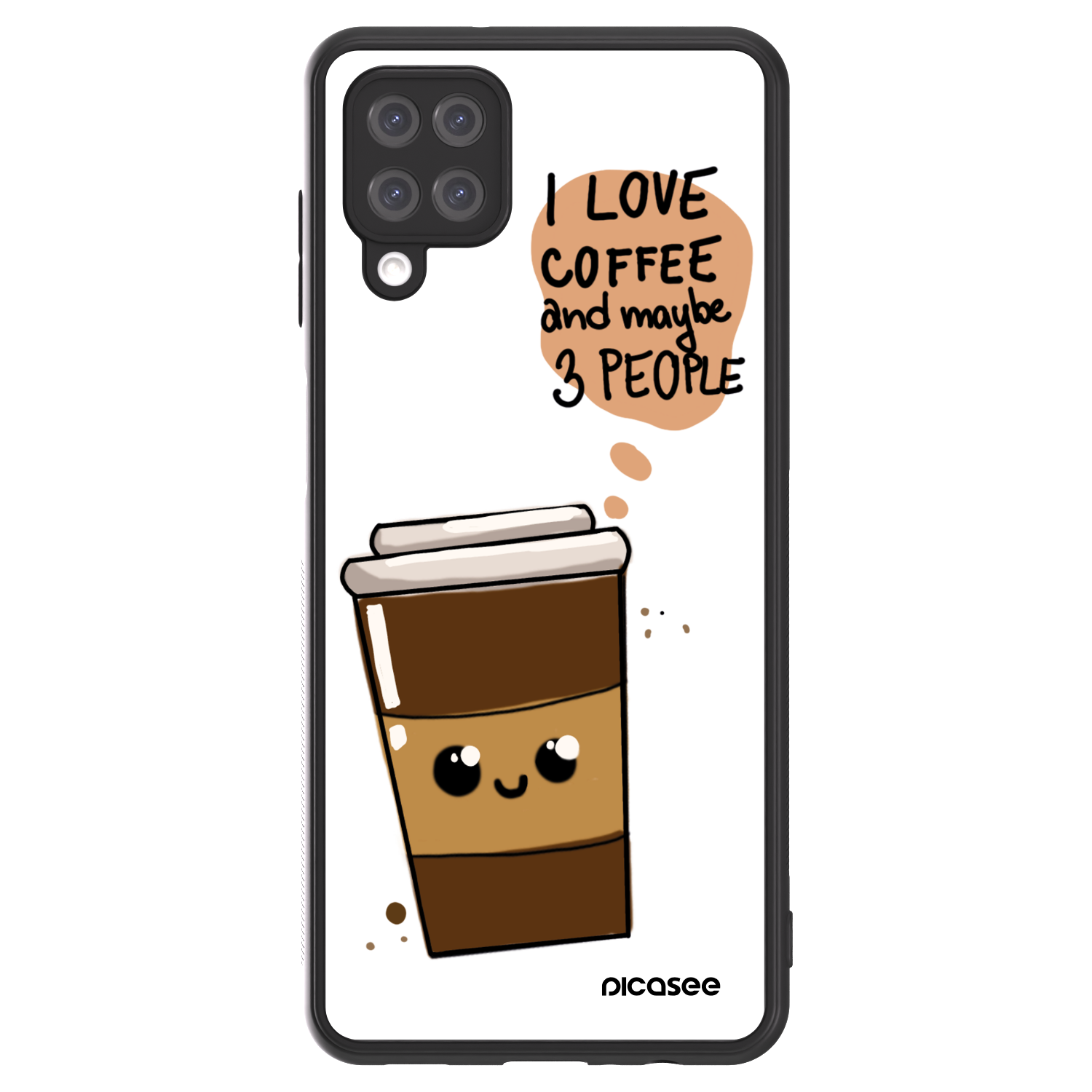 Picasee ULTIMATE CASE για Samsung Galaxy A12 A125F - Cute coffee