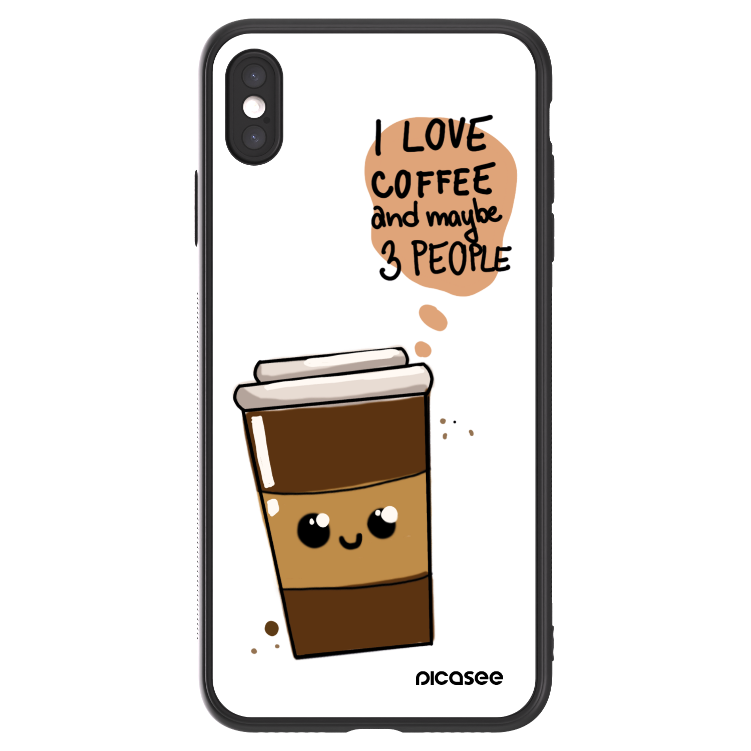 Picasee ULTIMATE CASE για Apple iPhone XS Max - Cute coffee