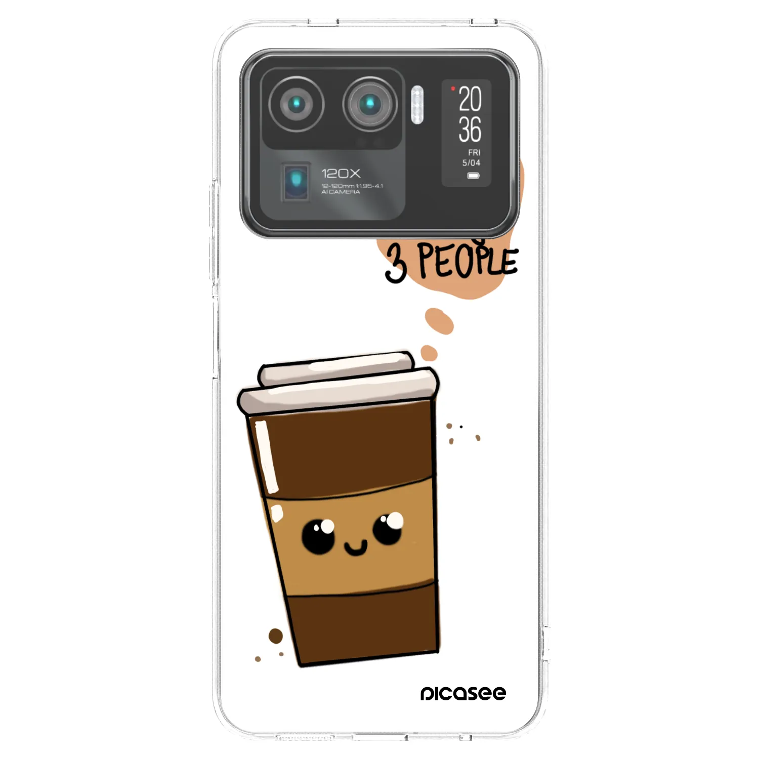 Picasee διαφανής θήκη σιλικόνης Xiaomi Mi 11 Ultra - Cute coffee