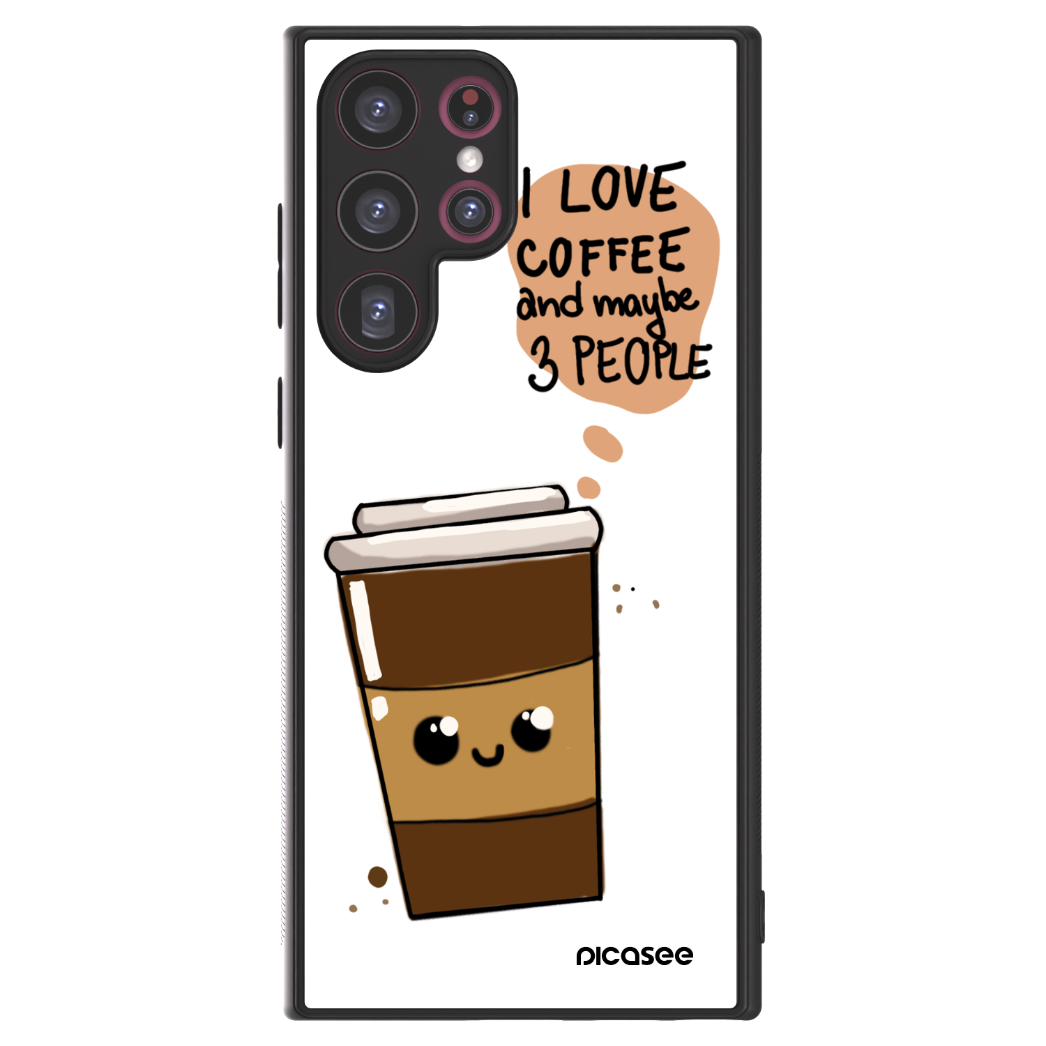 Picasee ULTIMATE CASE για Samsung Galaxy S22 Ultra 5G - Cute coffee