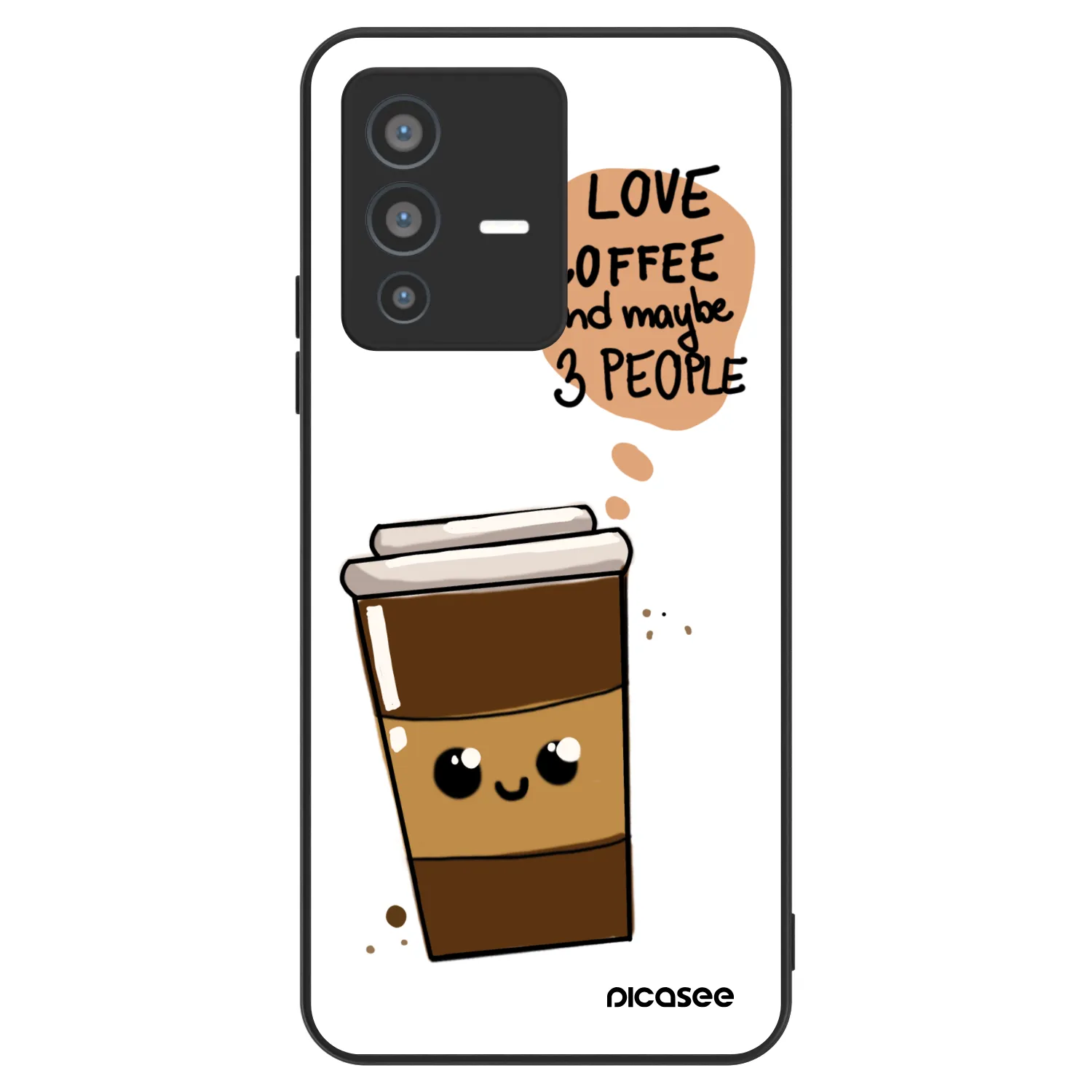 Picasee ULTIMATE CASE για Vivo V23 5G - Cute coffee