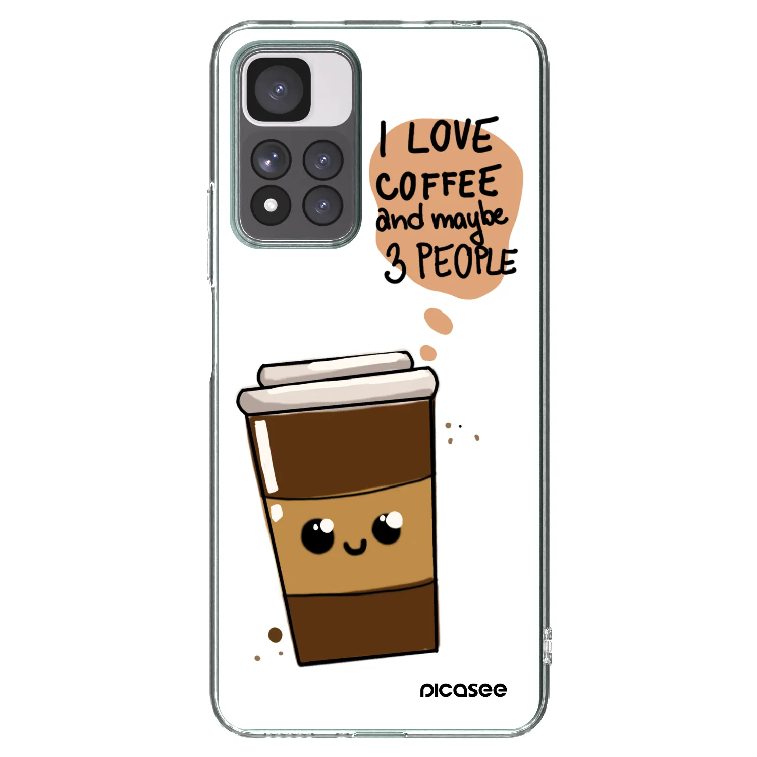 Picasee διαφανής θήκη σιλικόνης Xiaomi Redmi Note 11 Pro+ 5G - Cute coffee
