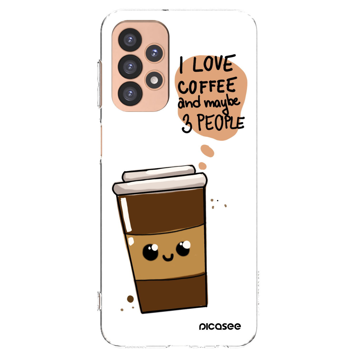 Picasee διαφανής θήκη σιλικόνης Samsung Galaxy A23 A236B 5G - Cute coffee