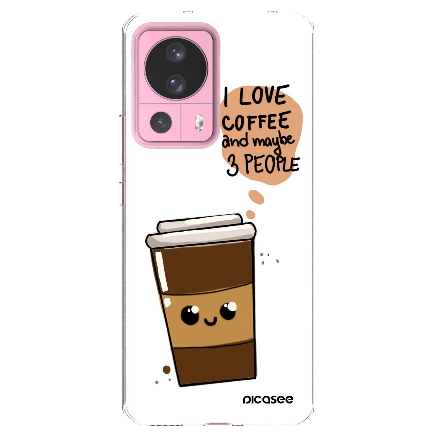 Picasee διαφανής θήκη σιλικόνης Xiaomi 13 Lite - Cute coffee
