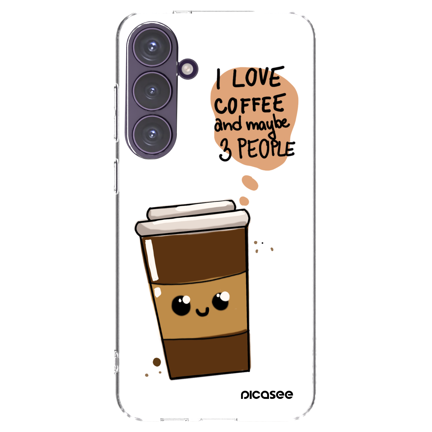 Picasee διαφανής θήκη σιλικόνης Samsung Galaxy S24+ S926B 5G - Cute coffee