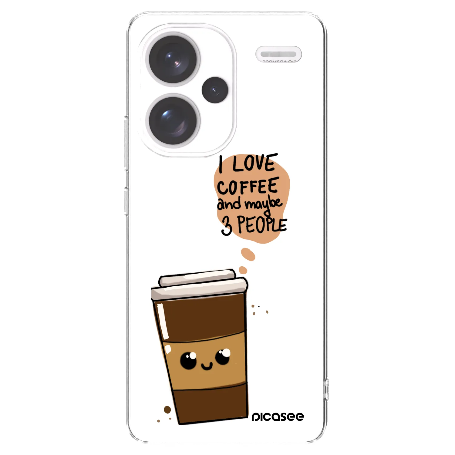Picasee διαφανής θήκη σιλικόνης Xiaomi Redmi Note 13 Pro+ 5G - Cute coffee