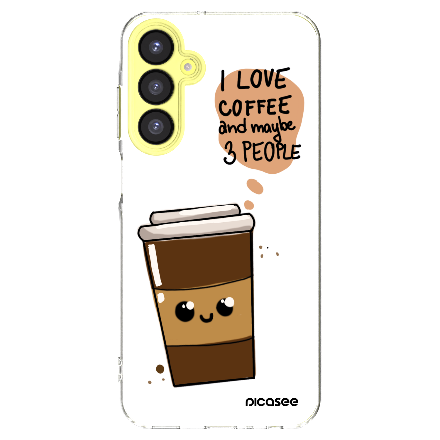Picasee διαφανής θήκη σιλικόνης Samsung Galaxy A25 A256B 5G - Cute coffee