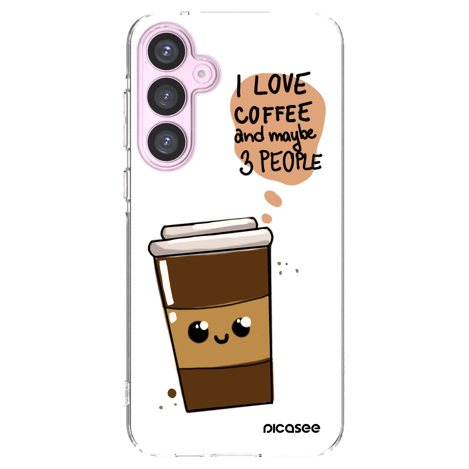 Picasee διαφανής θήκη σιλικόνης Samsung Galaxy A55 5G A556B - Cute coffee
