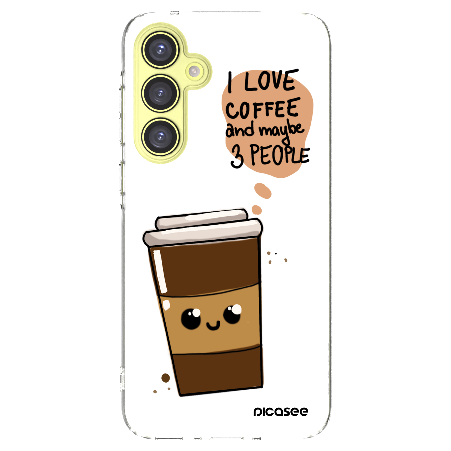 Picasee διαφανής θήκη σιλικόνης Samsung Galaxy A35 5G A356B - Cute coffee