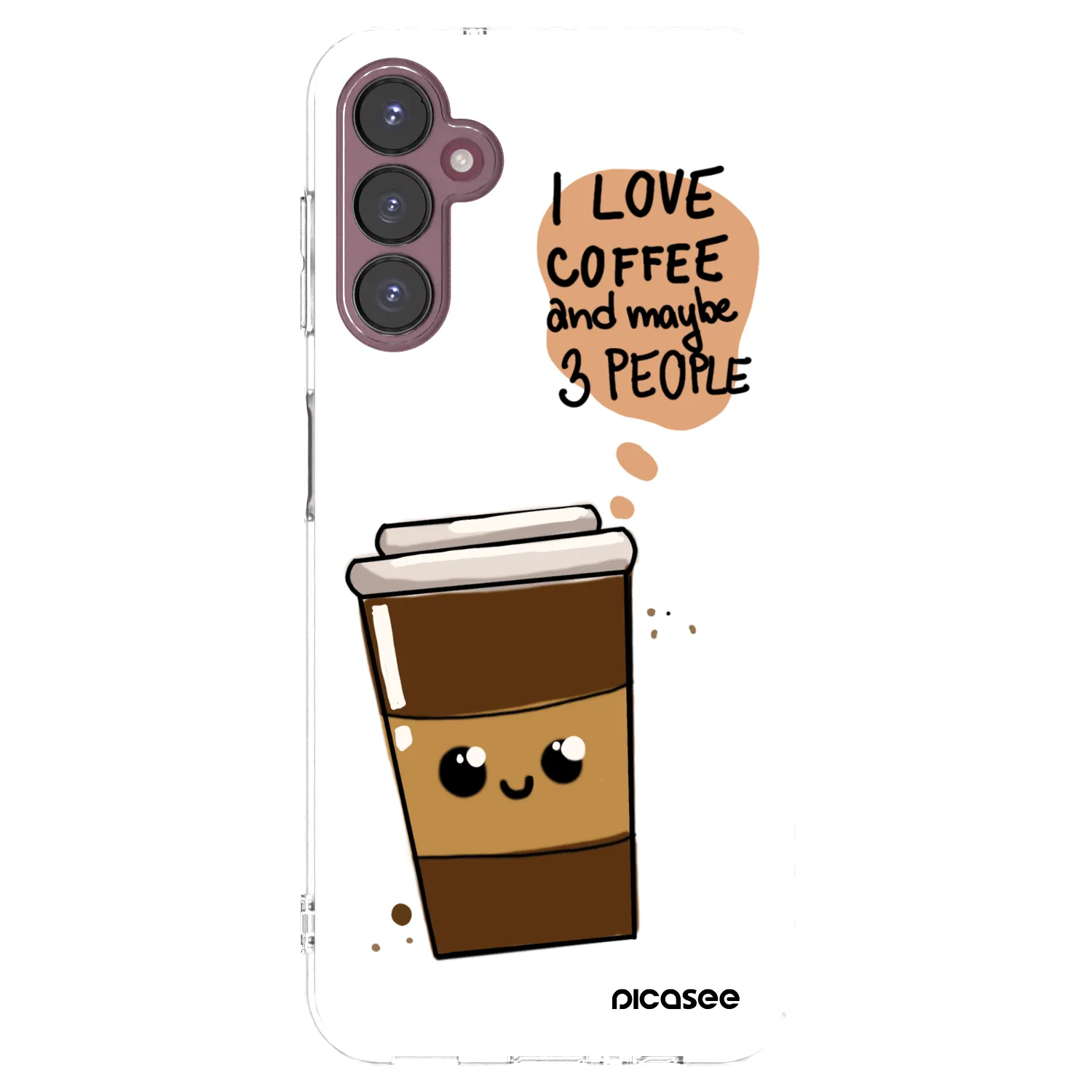Picasee διαφανής θήκη σιλικόνης Samsung Galaxy A05s A057G - Cute coffee