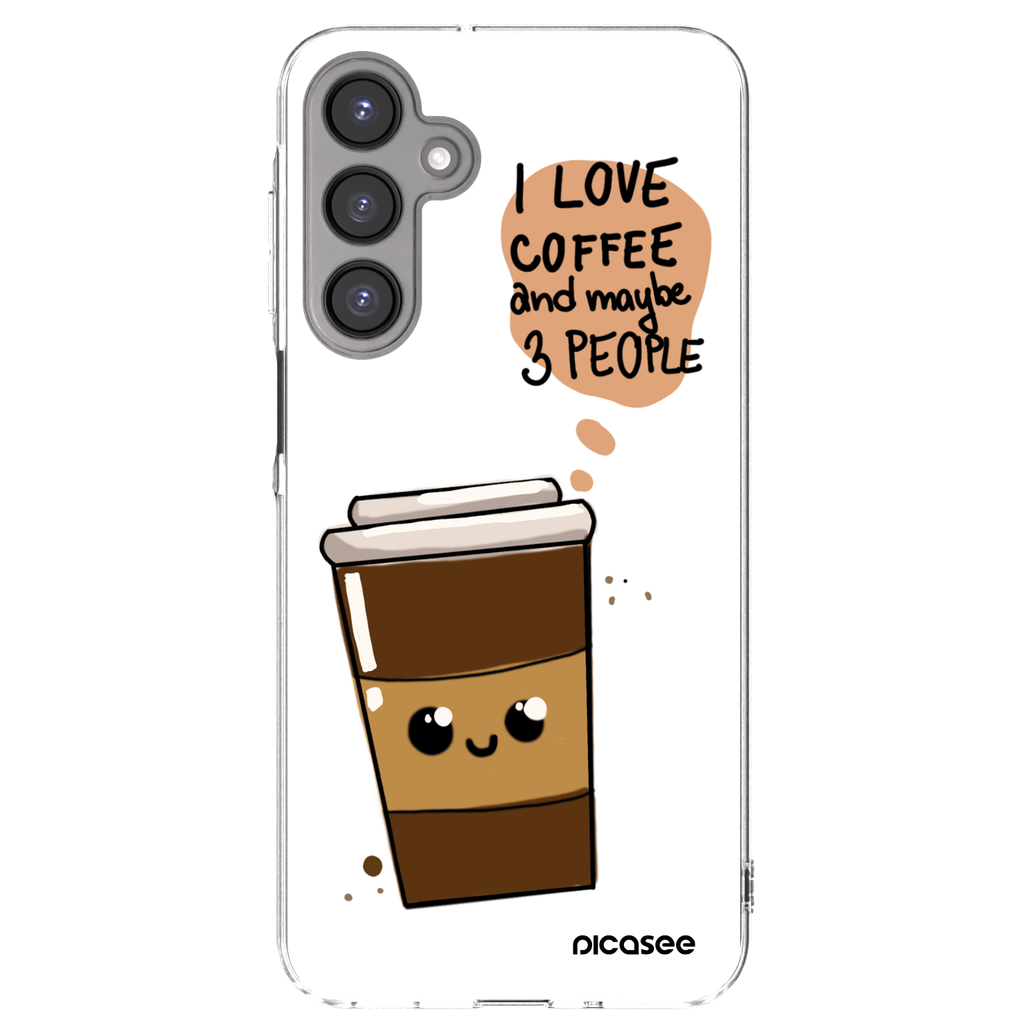 Picasee διαφανής θήκη σιλικόνης Samsung Galaxy A16 5G - Cute coffee