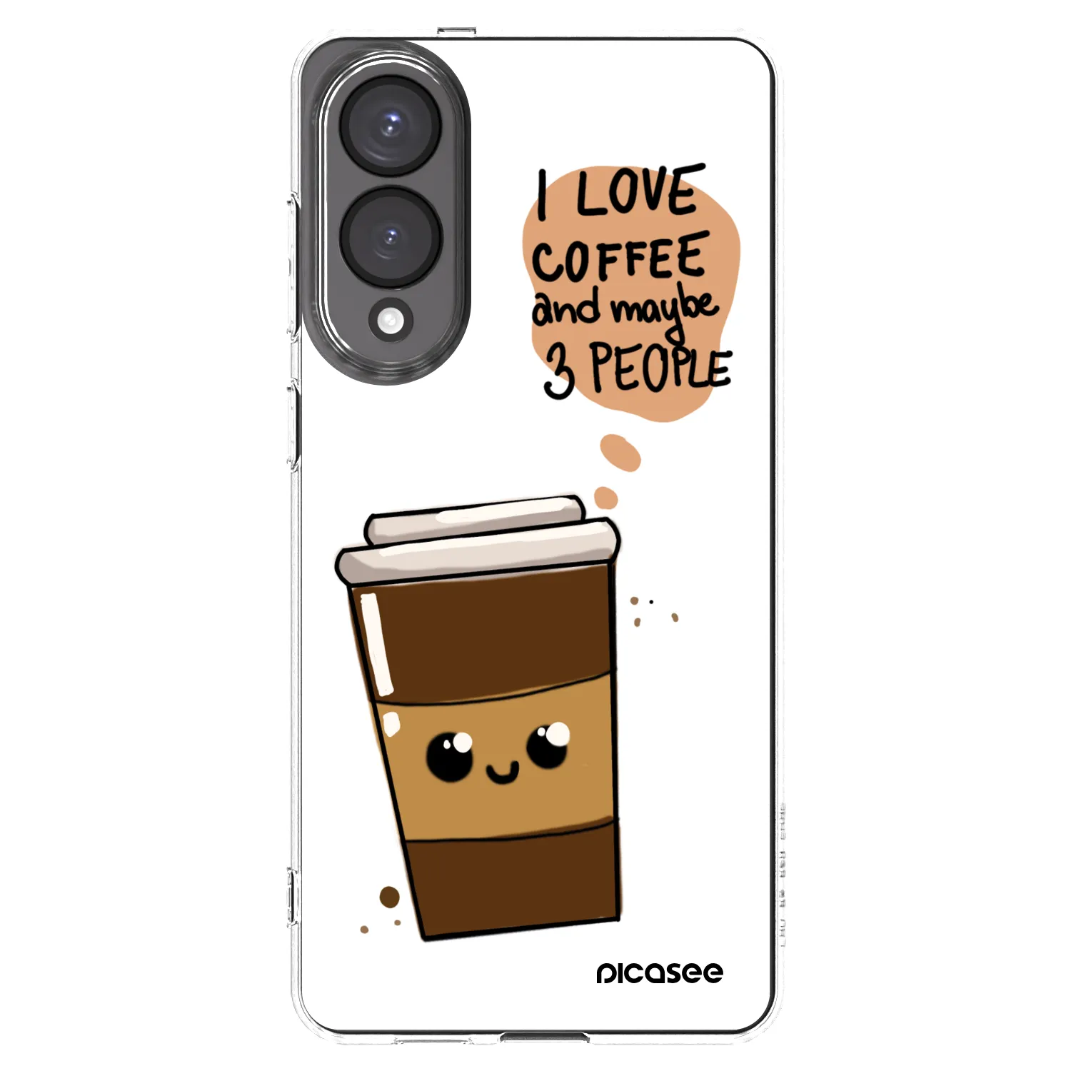 Picasee διαφανής θήκη σιλικόνης Samsung Galaxy S25 Edge 5G - Cute coffee