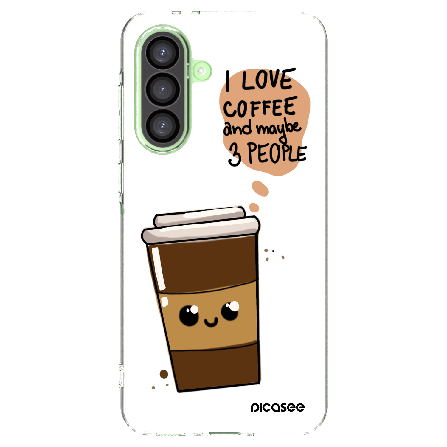 Picasee διαφανής θήκη σιλικόνης Samsung Galaxy A26 5G A266B - Cute coffee