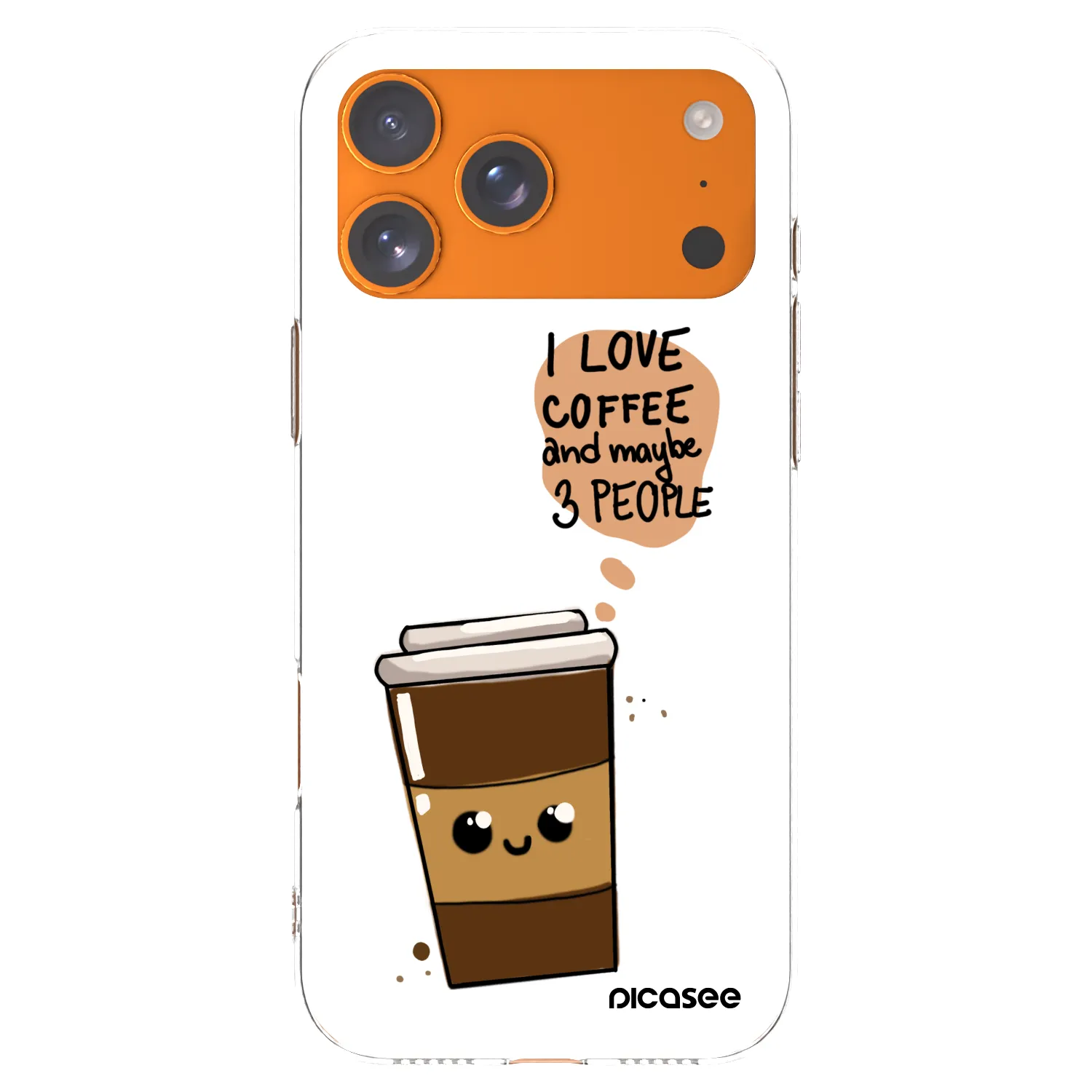 Picasee διαφανής θήκη σιλικόνης Apple iPhone 17 Pro Max - Cute coffee