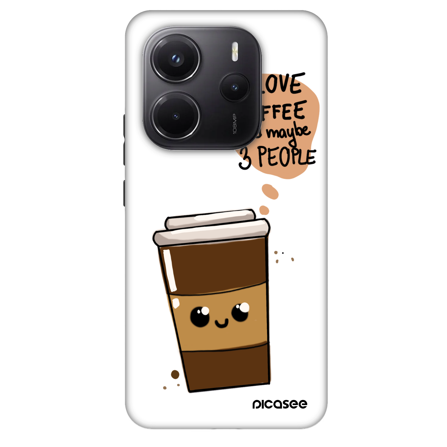 Picasee Fashion Case για Xiaomi Redmi Note 14 5G - Cute coffee