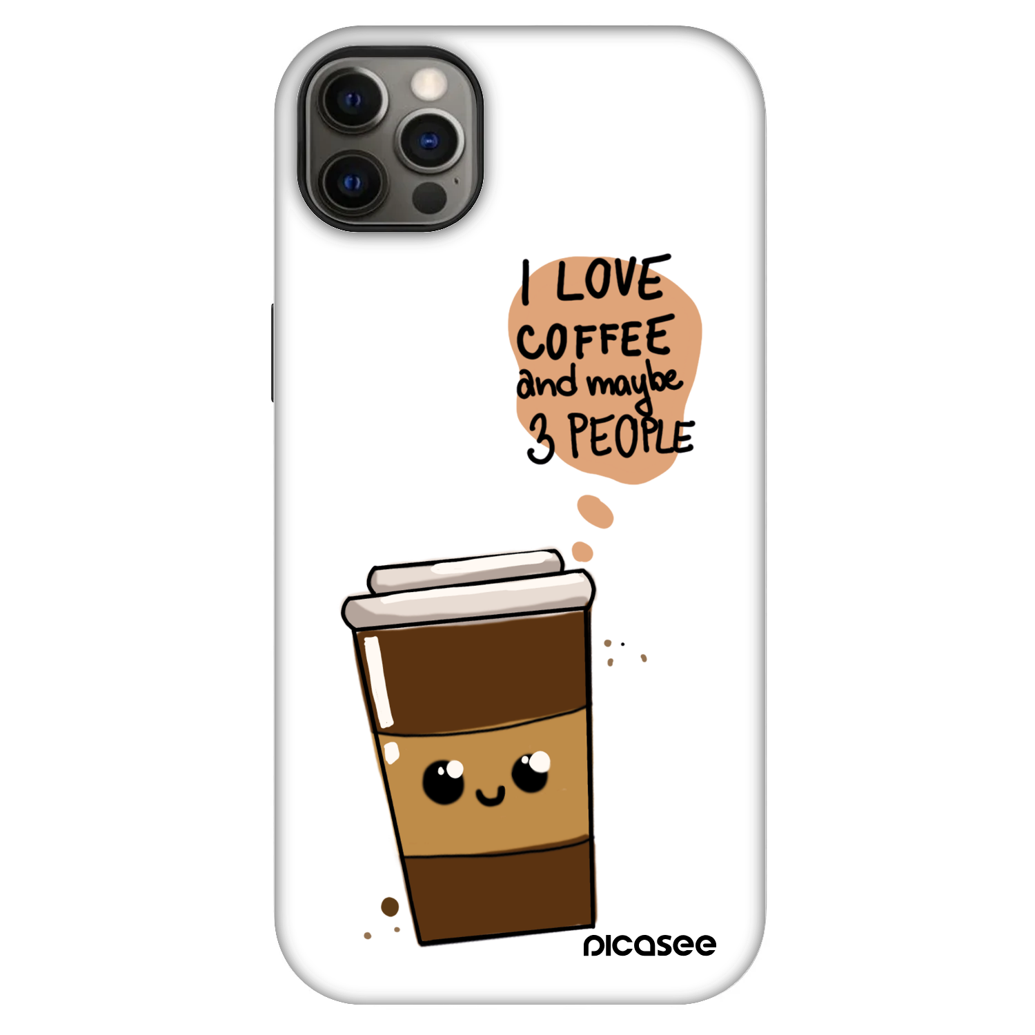 Picasee Fashion Case MagSafe για Apple iPhone 12 Pro Max - Cute coffee