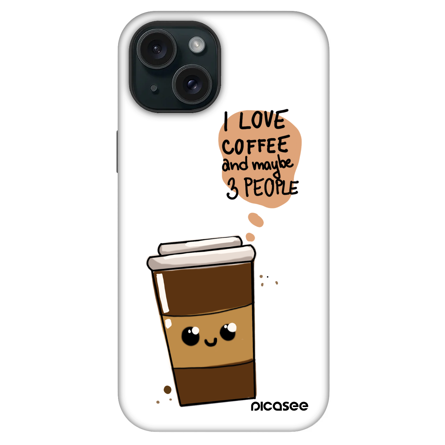 Picasee Fashion Case MagSafe για Apple iPhone 15 - Cute coffee