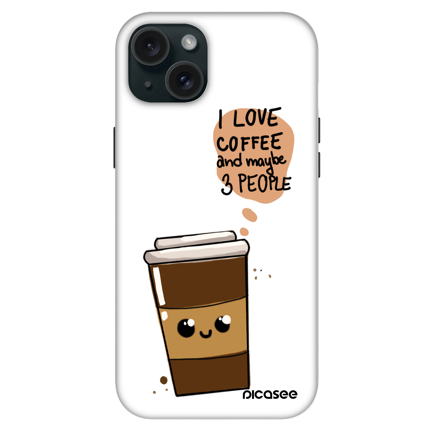 Picasee Fashion Case MagSafe για Apple iPhone 15 Plus - Cute coffee
