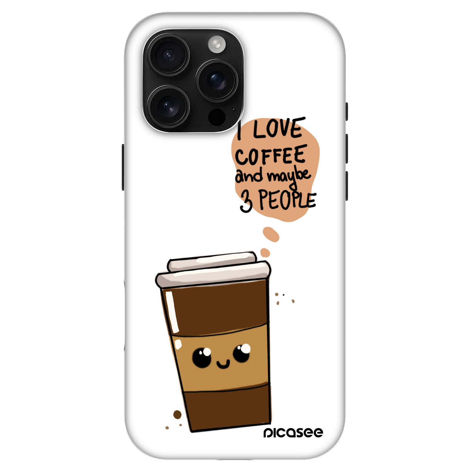 Picasee Fashion Case MagSafe για Apple iPhone 16 Pro Max - Cute coffee