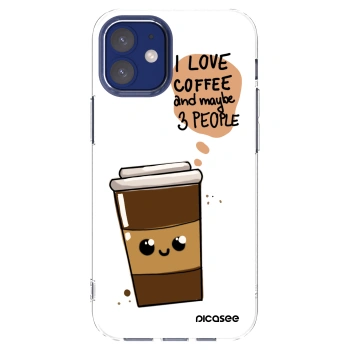Picasee διαφανής θήκη σιλικόνης Apple iPhone 12 mini - Cute coffee