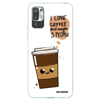 Picasee διαφανής θήκη σιλικόνης Xiaomi Redmi Note 10 5G - Cute coffee