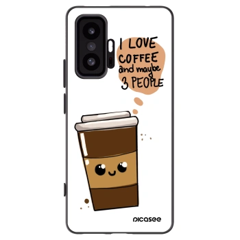 Picasee Μαύρη θήκη σιλικόνης για Xiaomi 11T - Cute coffee