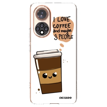 Picasee διαφανής θήκη σιλικόνης Honor 50 5G - Cute coffee