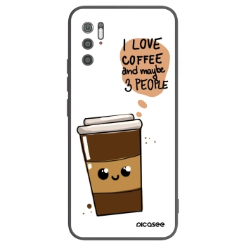 Picasee Μαύρη θήκη σιλικόνης για Xiaomi Poco M3 Pro 5G - Cute coffee
