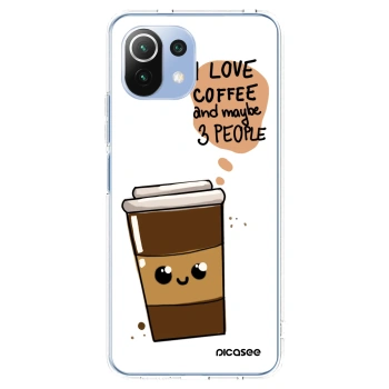 Picasee διαφανής θήκη σιλικόνης Xiaomi 11 Lite 5G NE - Cute coffee