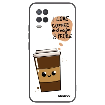 Picasee Μαύρη θήκη σιλικόνης για Realme 8 5G - Cute coffee