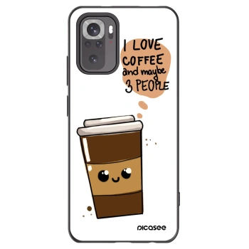 Picasee Μαύρη θήκη σιλικόνης για Xiaomi Redmi Note 11S 4G - Cute coffee