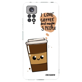 Picasee διαφανής θήκη σιλικόνης Xiaomi Redmi Note 11S 4G - Cute coffee