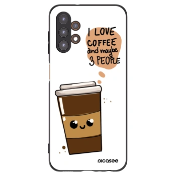 Picasee Μαύρη θήκη σιλικόνης για Samsung Galaxy A13 4G A135 - Cute coffee