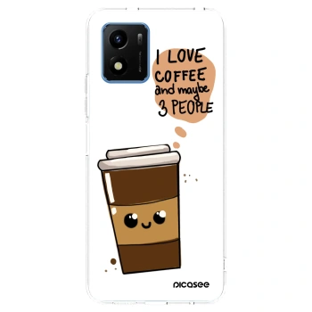 Picasee διαφανής θήκη σιλικόνης Vivo Y01 - Cute coffee