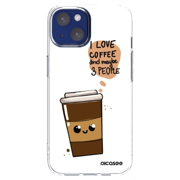 Picasee διαφανής θήκη σιλικόνης Apple iPhone 14 - Cute coffee
