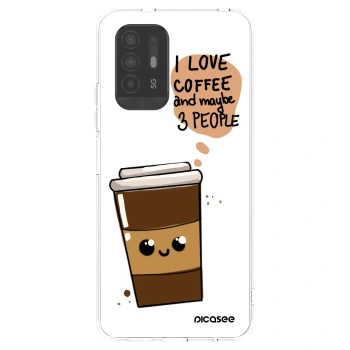 Picasee διαφανής θήκη σιλικόνης OPPO A94 5G - Cute coffee