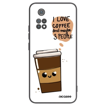 Picasee Μαύρη θήκη σιλικόνης για Xiaomi Poco M4 Pro - Cute coffee