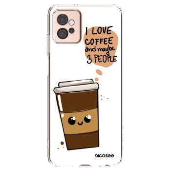 Picasee διαφανής θήκη σιλικόνης Motorola Moto G32 - Cute coffee