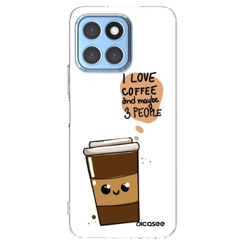 Picasee διαφανής θήκη σιλικόνης Honor X6 - Cute coffee