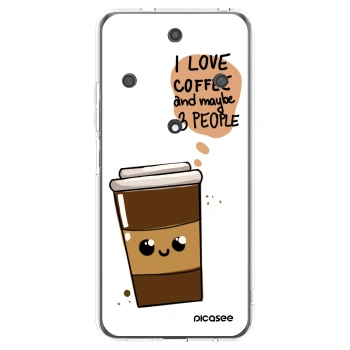 Picasee διαφανής θήκη σιλικόνης Honor Magic5 Lite 5G - Cute coffee